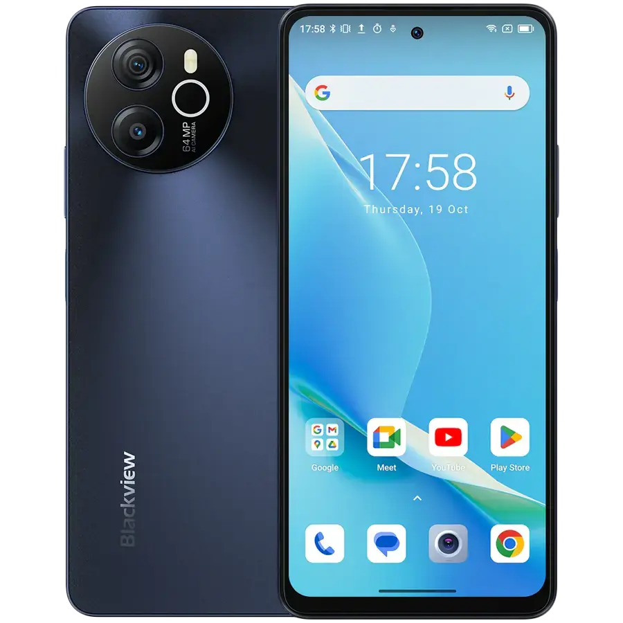 Blackview SHARK 8 8/256GB, 6.78inch FHD+ 1080x2460 IPS LCD 120Hz, MTK6789 Octa-core 2.2GHz, 13MP Front/64MP Rear, Battery 5000mAh, Type-C, Android 13, Fingerprint, Dual SIM, NO charging, Gray