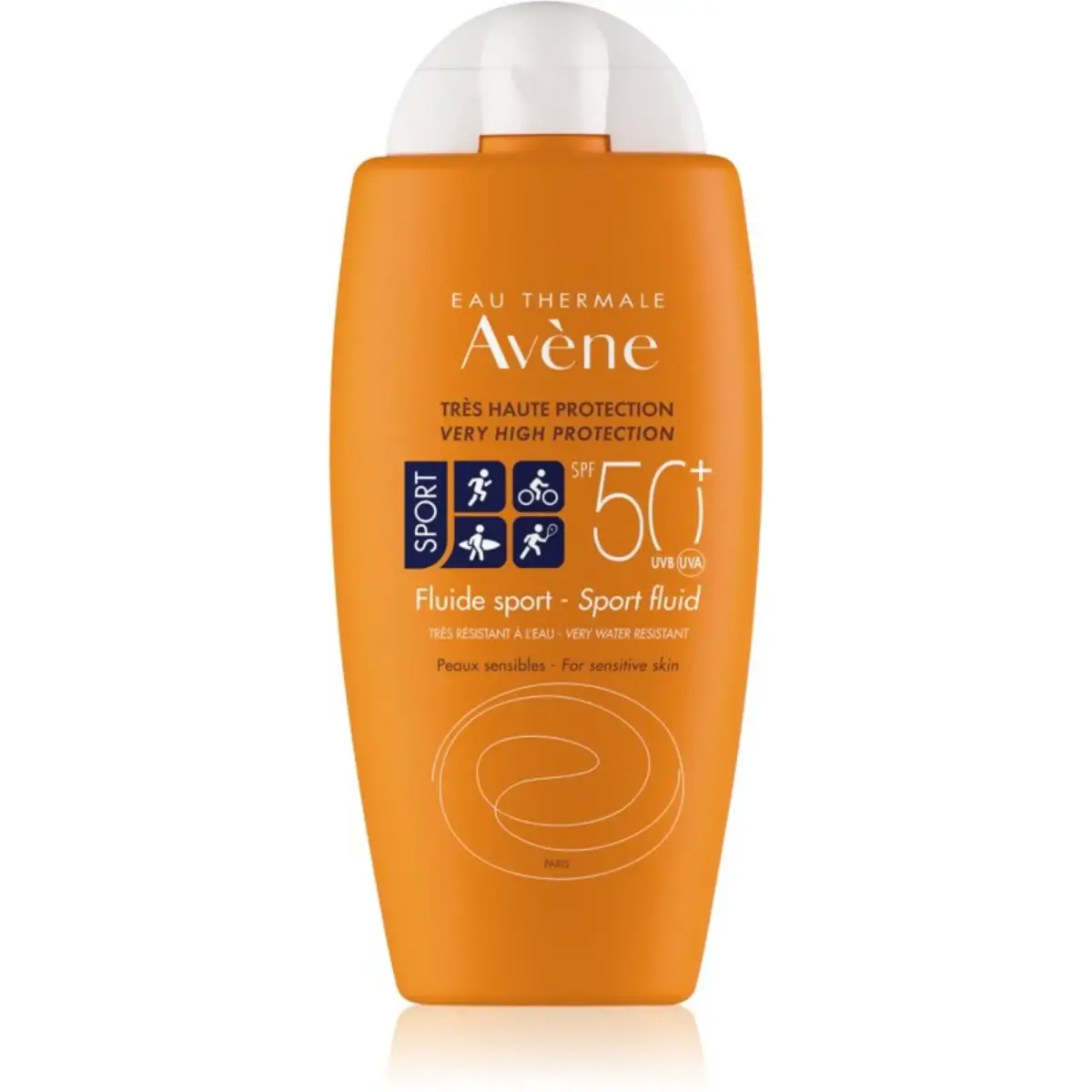 Avene, Sport Fluid, Photo-Protecteur, Sunscreen Fluid, For Face & Body, 100 ml
