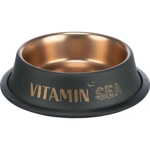 Bļoda dzīvniekiem, metāls - Trixie BE NORDIC bowl, stainless steel/rubber, 0.9 l/ø 23 cm