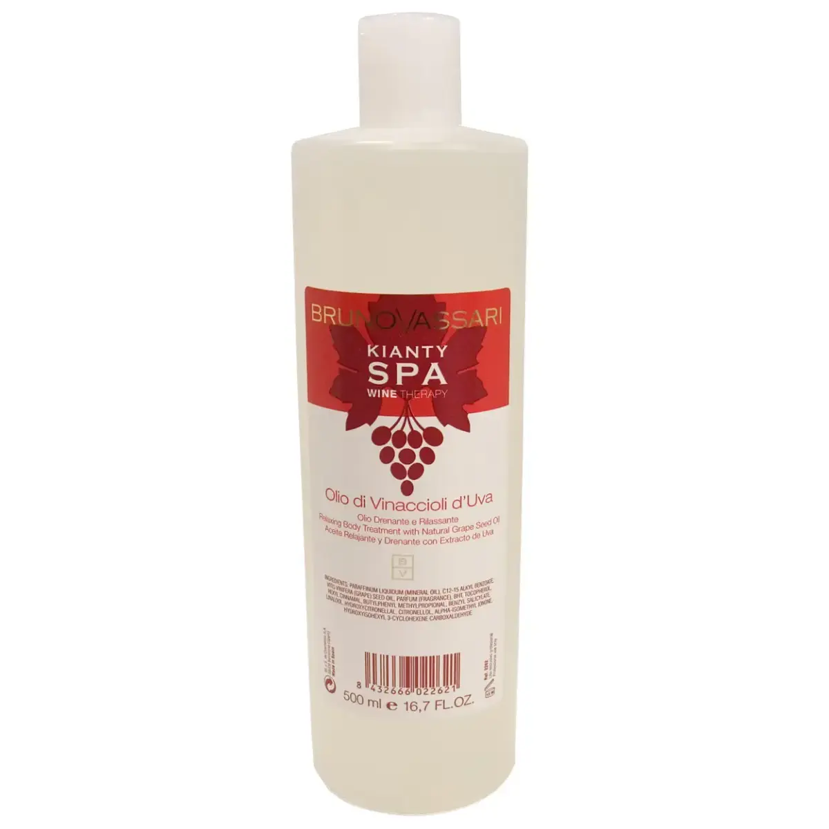 Bruno Vassari, Kianty SPA, Grape, Anti-Ageing, Massage Oil, Dry Oil, 500 ml