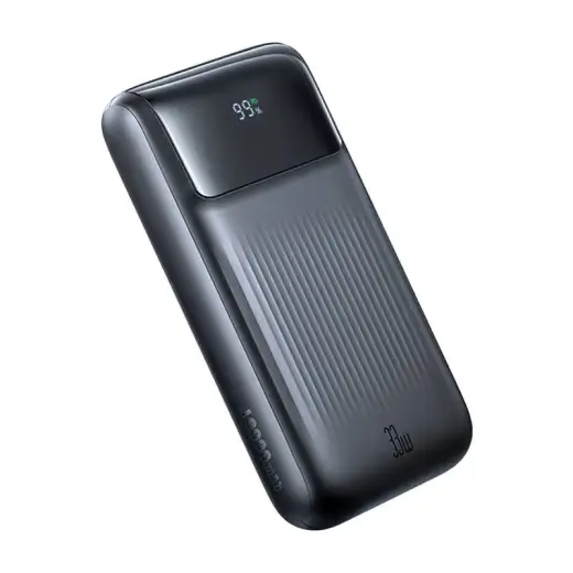 Mcdodo MC-0231 external battery (powerbank) | 10000 mAh | 33W | USB-C, Lightning, USB-A | LED display | black