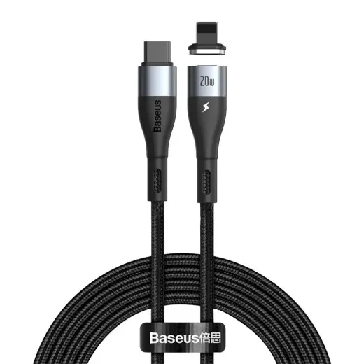 Baseus Zinc CATLXC-A01 USB-C -> Lightning datu un uzlādes vads 20W | PD 2.0 | 200 cm melns