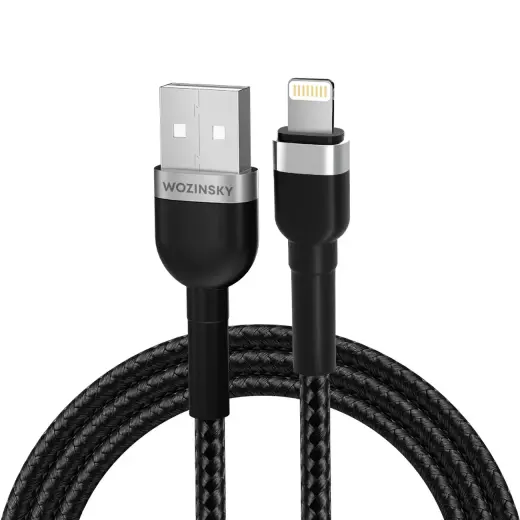 Wozinsky WNBAL1 data transfer and charging cable | USB-A to Lightning | 12W | 1m | black