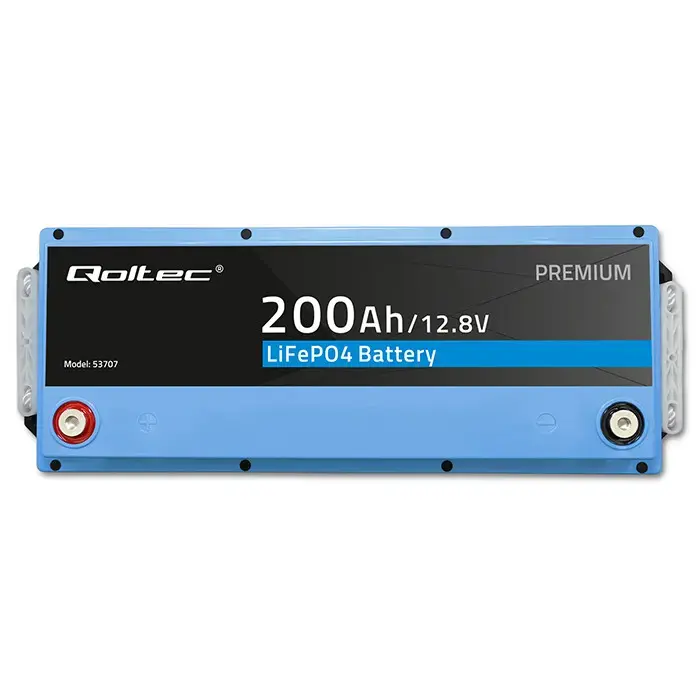 Qoltec LiFePO4 lithium iron phosphate battery | 12.8V | 200Ah | 2560Wh | BMS