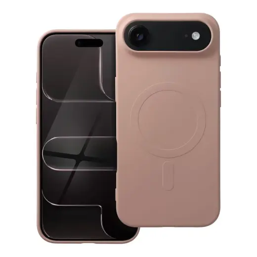 Silicone Mag Cover (big hole) telefono dėklas su MagSafe palaikymu iPhone 17 Air rožinis