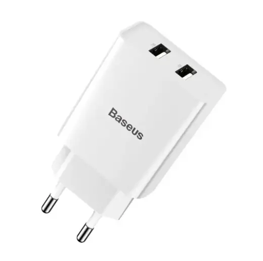 Baseus Speed Mini Dual U CCFS-R02 Travel Charger 2 x USB | 10.5W | 2.1A | White