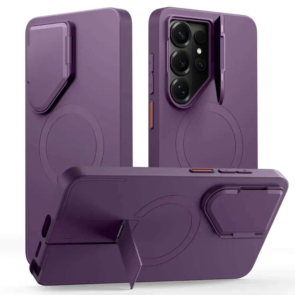 Tech-Protect Kevlar Aura maciņš ar MagSafe atbalstu telefonam Samsung Galaxy S26 Ultra (S948) violets