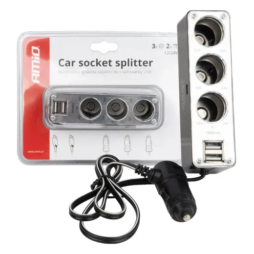 Extension Socket SOC3, 3+1 USB