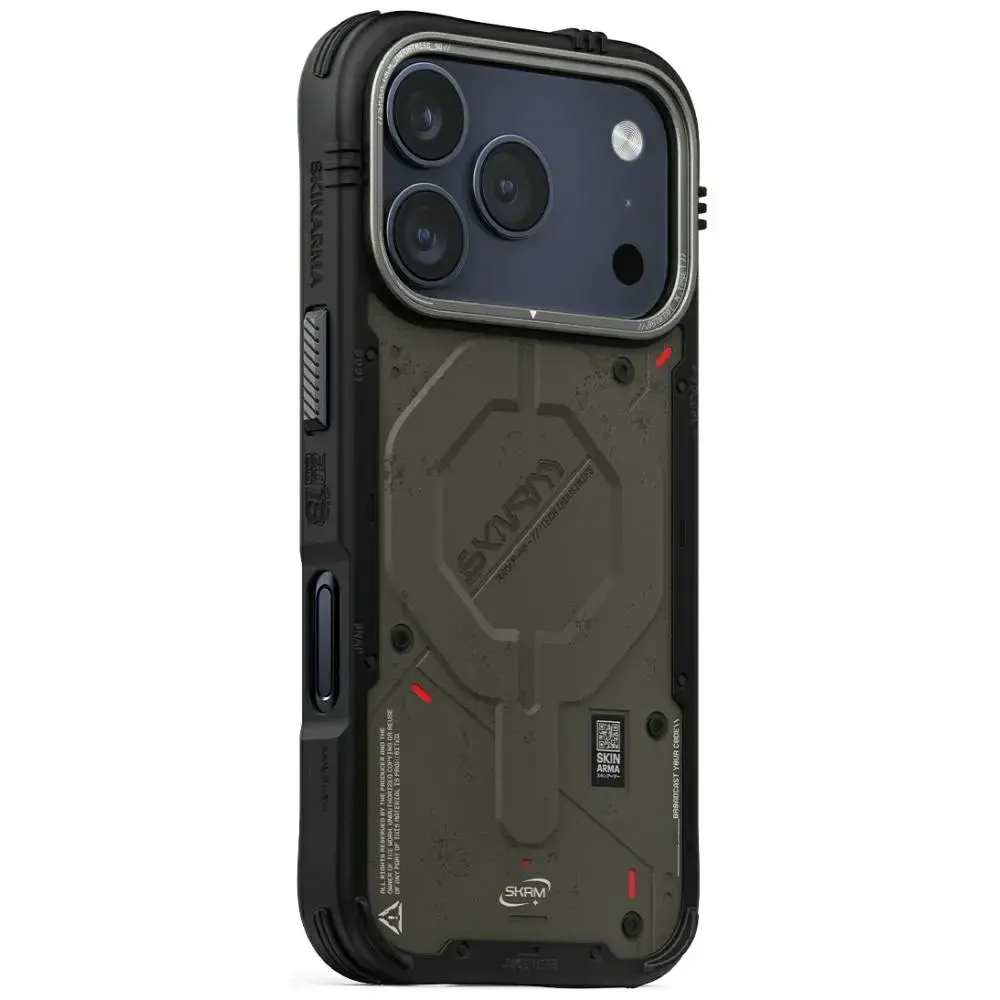 Skinarma Vigor maciņš ar MagSafe atbalstu telefonam iPhone 17 Pro zaļš