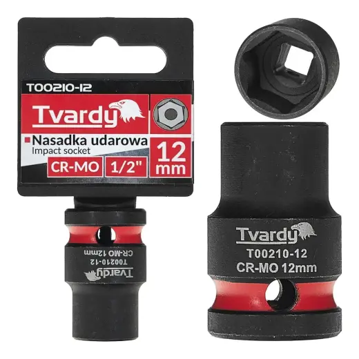 Impact socket 1/2" 6PT 12mm CR-MO