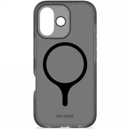 Decoded DropTec Transparent Backcover MagSafe case for iPhone 17 - black