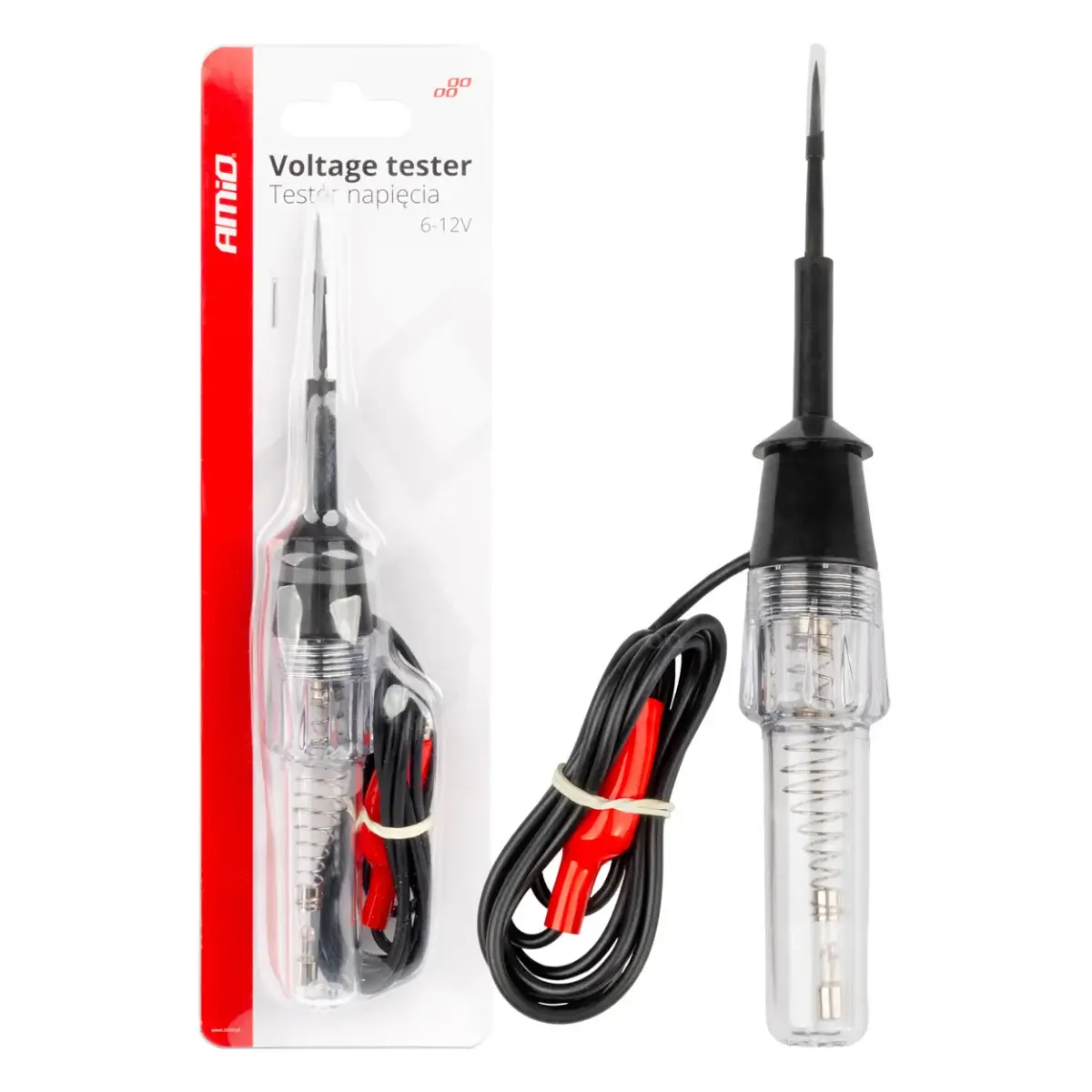 Voltage metal tester Alligator Clip 6-12V AMIO-04272