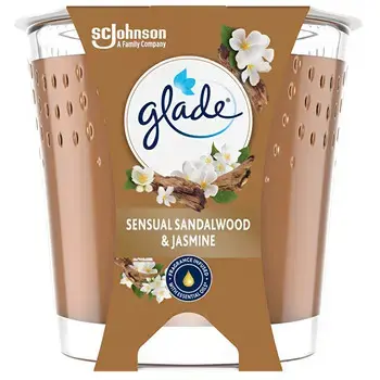 Glade Sensual Sandalwood & Jasmine Candle - Vonná svíčka ve skle 112.0g