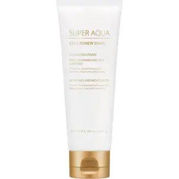 Missha Super Aqua Cell Renew Snail Cleansing Foam - Čisticí pleťová pěna se šnečím extraktem 100ml