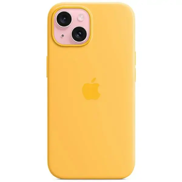 Etui Apple MWNA3ZM|A iPhone 15 | 14 | 13 6.1" MagSafe promienny żółty|sunshine Silicone Case