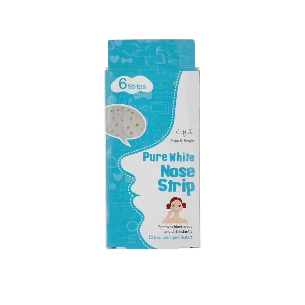 Cettua, Pure White, Cleansing & Exfoliating, Nose Sheet Strips, 6 pcs