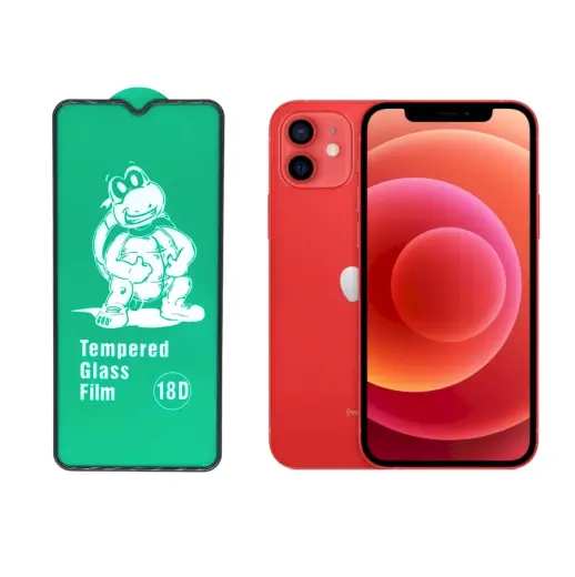 Fusion Full Glue 18D Tempered Glass Защитное стекло для экрана Apple iPhone 12 Pro Max Черное