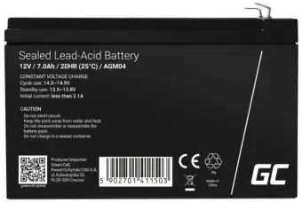 Akumulators Green Cell AGM 12V 7Ah VRLA Battery