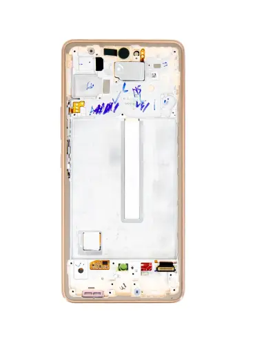 LCD display + Touch Unit + Front Cover Samsung A536B Galaxy A53 5G Awesome Peach (Service Pack)