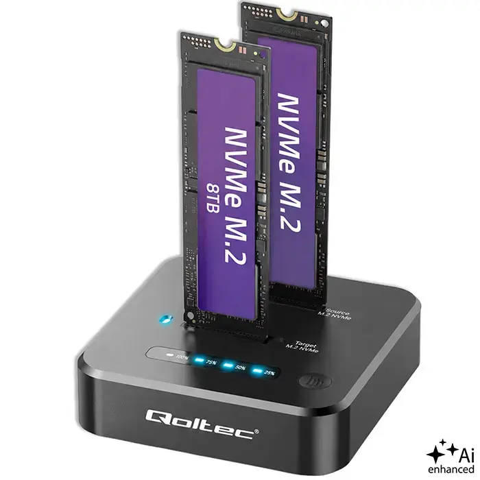 Qoltec M.2 NVMe SSD docking