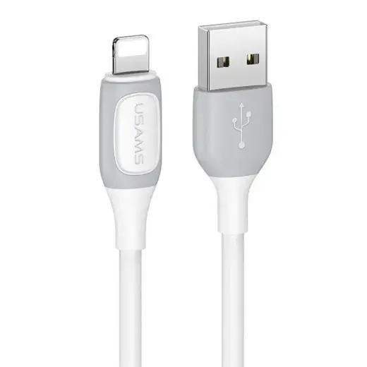Usams US-SJ595 data transfer and charging cable | USB-A to Lightning | 12W | 1m | white