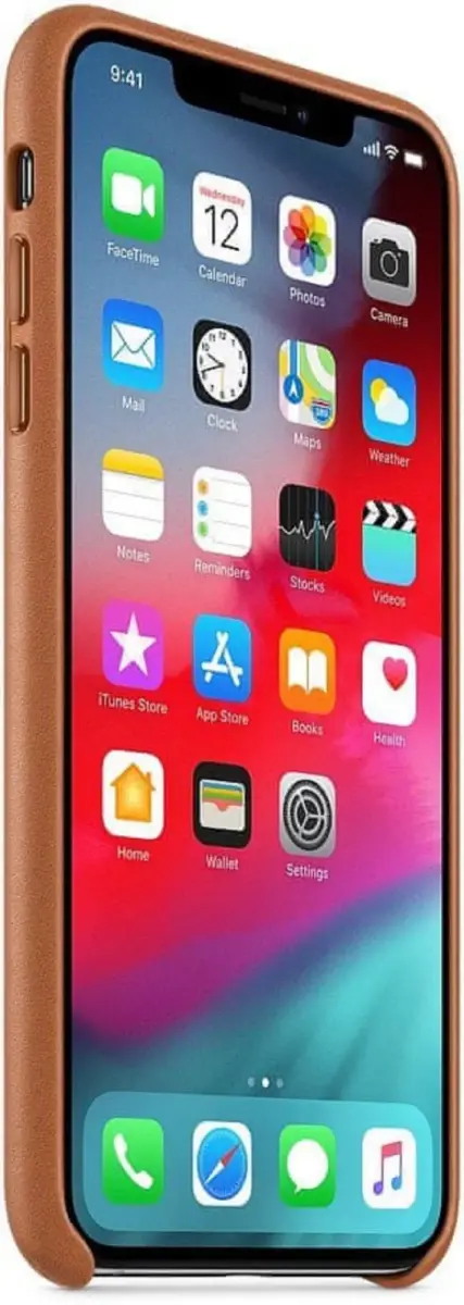 MRWV2ZM|A Apple Leather Cover for iPhone XS Max Saddle Brown