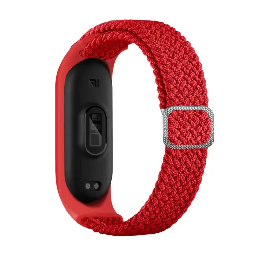 Fusion Braided Cloth band for Xiaomi Mi Band 3 | Mi Band 4 | Mi Band 5 | Mi Band 6 red