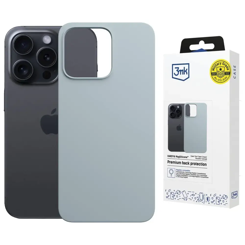 3MK Hardy MagSilicone Case for Apple iPhone 13 Pro Max Blue