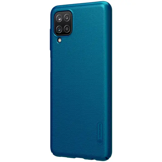 Nillkin Super Frosted Back Cover for Samsung Galaxy A12 Peacock Blue