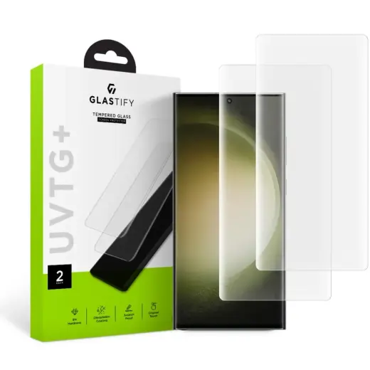 GLASTIFY ULTRA CLEAR aizsargstikls telefonam Galaxy S23 Ultra 2 gab.