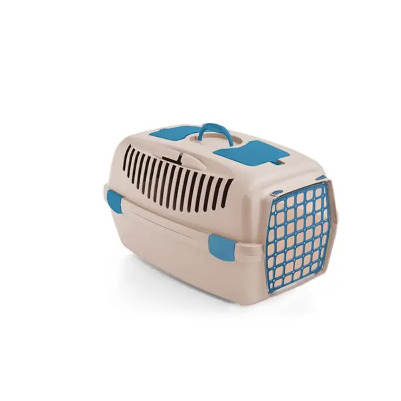 Transportēšanas būris Gulliver 2 ar plastmasas durvīm 55x36x35cm balta travertīna krāsā