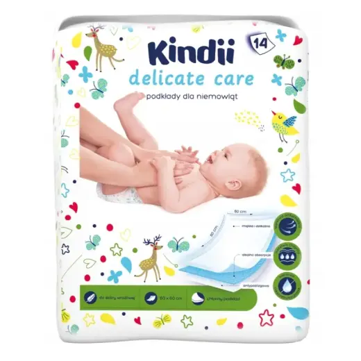 Paladziņi mazuļiem Kindii Delicate Care 14 gab. 60x60cm
