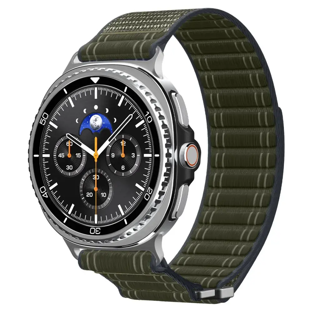 Spigen WBF0 viedpulksteņa siksniņa priekš Samsung Galaxy Watch 8/Classic (40/44/46 mm) | neilons | zaļa