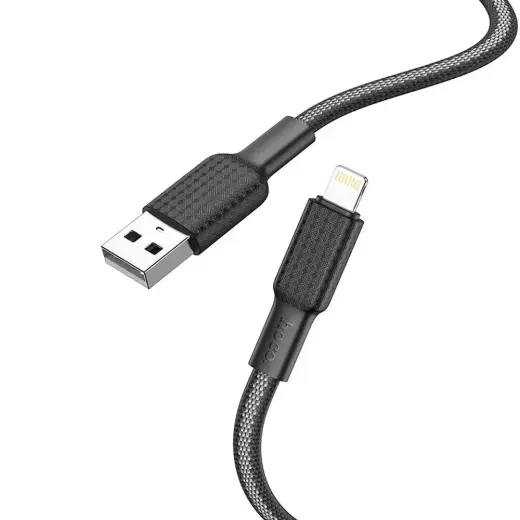 Hoco X69 data transfer and charging cable | USB-A to Lightning | 12W | 1m | black, white