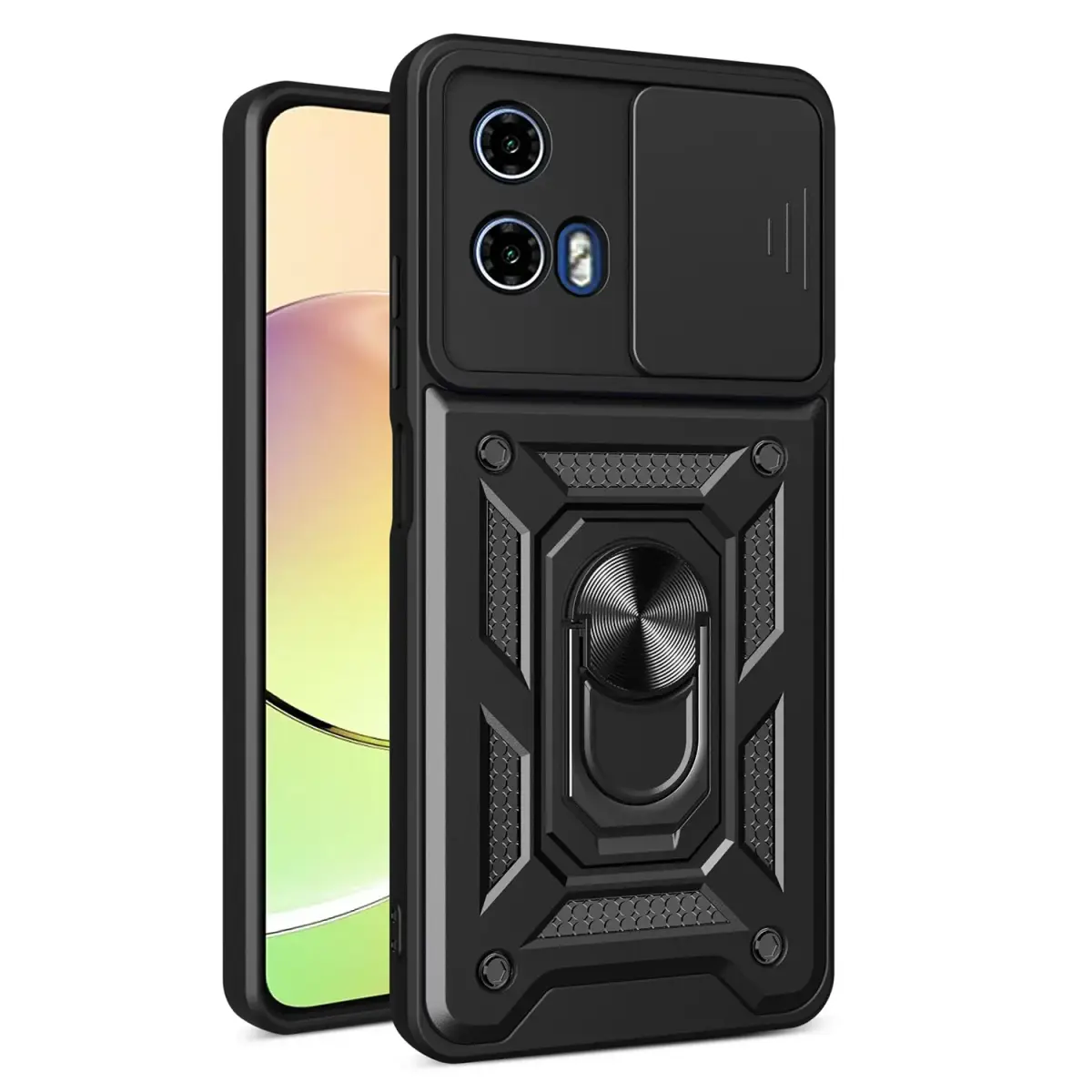 Defender Slide case for Motorola Moto E14 / G24 / G04 black