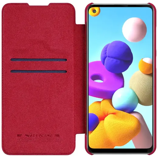 Nillkin Qin Book Case for Samsung Galaxy A21s Red