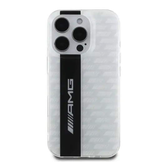 AMG Carbon Pattern Case for iPhone 16 Pro Max White
