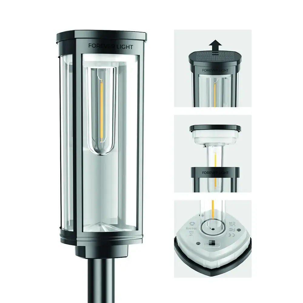 Forever Light Solar LED Lamp SUNARI FLS-97 CLASSIC Post 3000K 500mAh li-ion