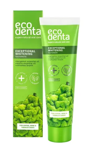 Ecodenta, Exceptional Whitening, Whitening & Fresh Breath, Toothpaste, 75 ml