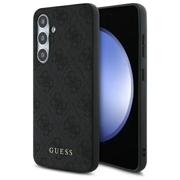 Guess GUHCS24FEG4GFGR S24 FE S721         szary|grey hardcase 4G Metal Gold Logo