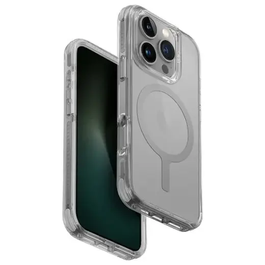 UNIQ etui Combat iPhone 16 Pro 6.3" Magclick Charging szary|stone grey