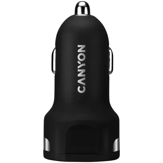CANYON car charger C-04 2.4A/2USB-A Black