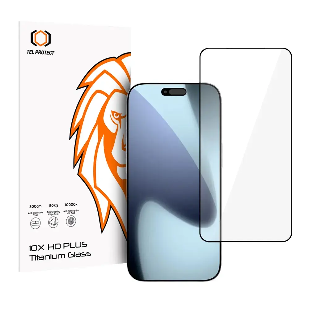 Tempered glass Tel Protect 10X HD Plus Titanium for Iphone 17 Pro (koperta)