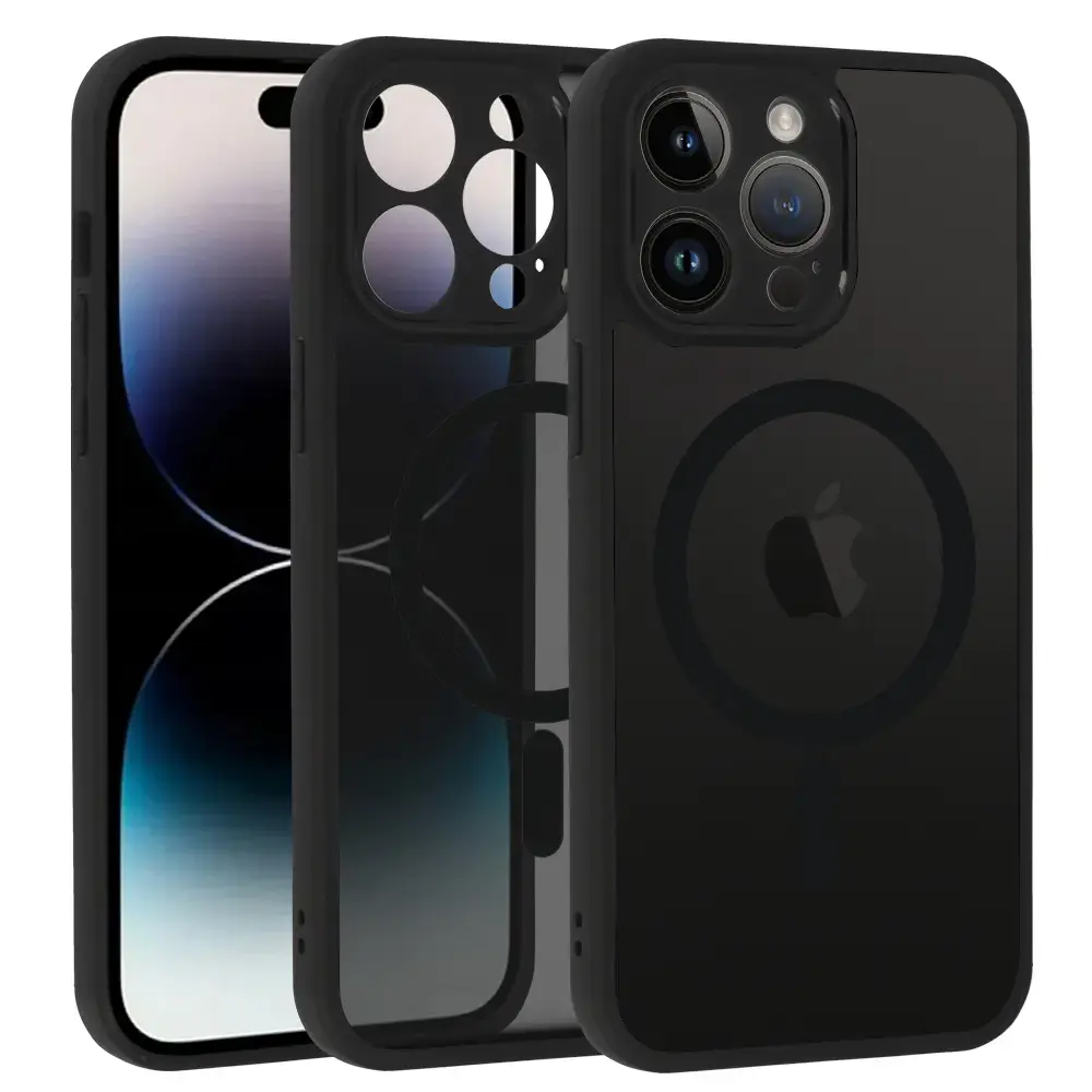 Full Matte Mag Cover for Iphone 14 Pro Max black