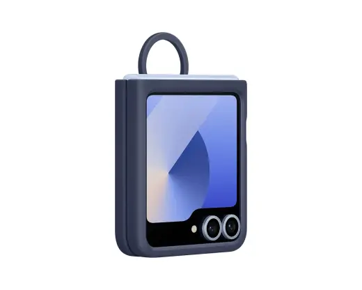 EF-PF741TNE Samsung Silicone Cover with Ring for Galaxy Z Flip 6/7 FE Navy (Damaged Package)