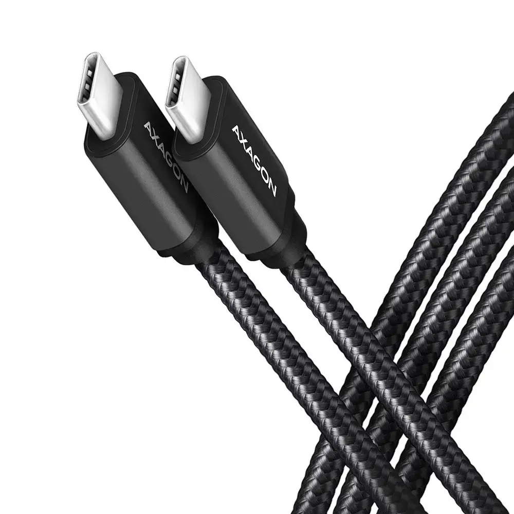 Axagon BUCM3-CM20AB datu pārraides un uzlādes vads | USB-C uz USB-C | 2m