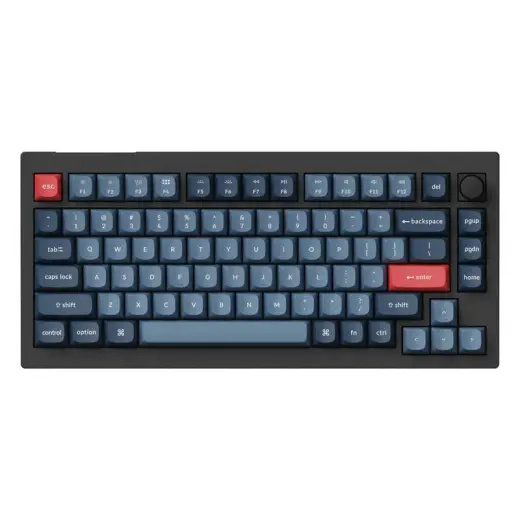 Keychron V1 Max QMK|VIA Knob Version Banana Switch Wireless Mechanical Keyboard (black)