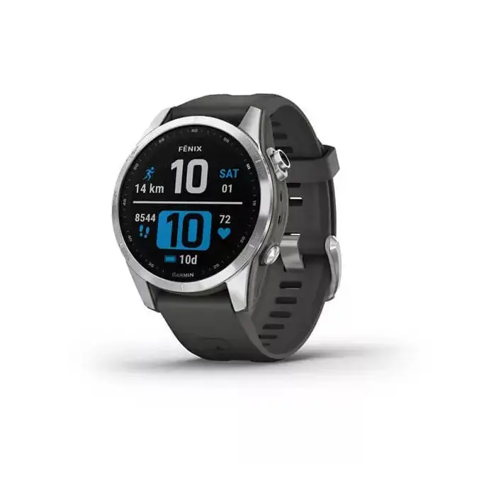 Garmin Fenix 7S Silver with Graphite Band EU