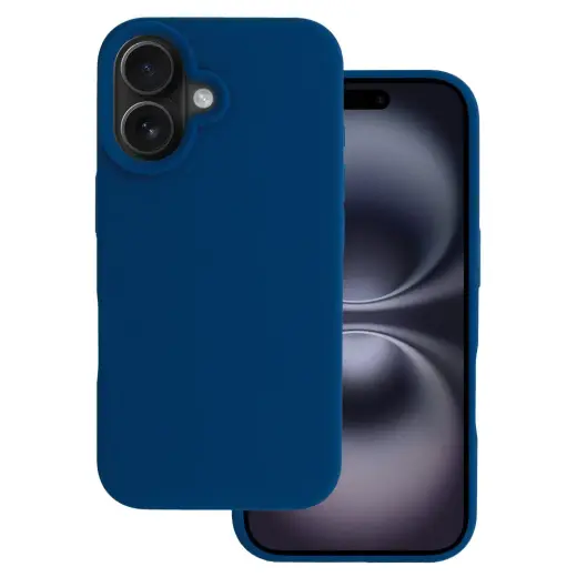 Tel Protect Silicone Premium telefoni ümbris iPhone 16 tumesinine