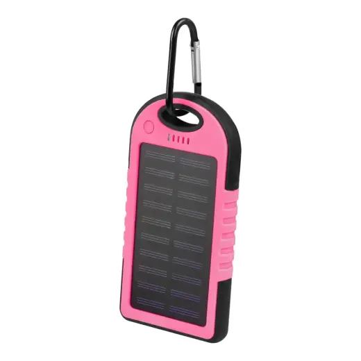 Setty solar SPBS-05 external battery (powerbank) | 5000 mAh | pink